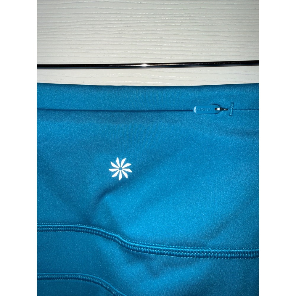 Athleta Ace Tennis Skort 15.5 Blue Teal Pleated Athletic Golf Skirt Large - Picture 7 of 12